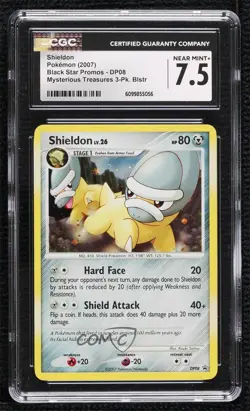 Shieldon Pokemon Diamond & Pearl Black Star Promo CGC 7.5 2007 - Image 1