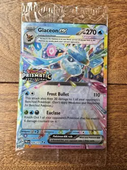 🔥 Pokemon Glaceon ex 026/131 Prismatic Evolutions Promo Surprise Box SEALED - Image 1