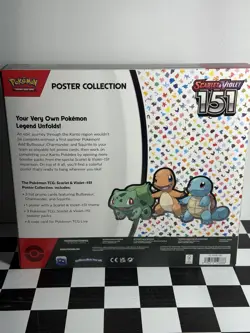 Pokemon 151 Poster Collection Bulbasaur, Charmander, Squirtle 3 Card Set - Image 3