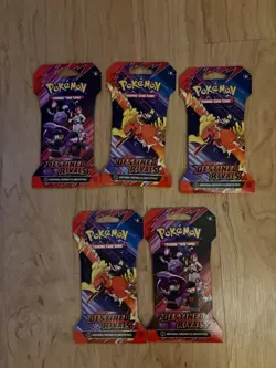 Pokemon Scarlet & Violet Destined Rivals Booster Packs (5 Packs) - Image 1