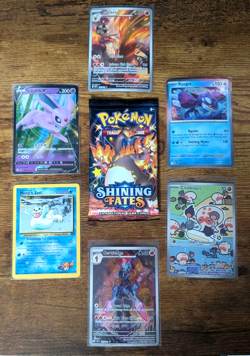 Pokemon TCG - Sealed Shining Fates Booster Pack + Premium Hits Lot - NM 🔥 - Image 1