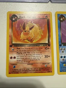 1st Edition Set Dark Jolteon, Dark Flareon, Dark Vaporeon - Pokemon - Image 2