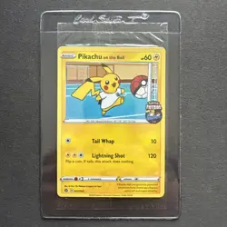 Pikachu on the Ball 001/005 Sealed Futsal UK Pokemon Promo Card - Image 1