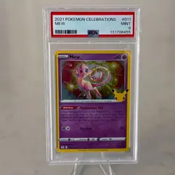 2021 POKEMON TCG CELEBRATIONS #011/025 MEW Holo Rare PSA 9 - Image 3