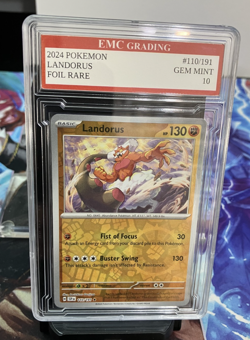 LANDORUS HOLO FOIL #110/191 Pokemon RARE Card GRADED 10 MINT - Image 1