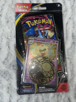 Pokemon TCG Phantasmal Flames Blister Whimscott Promo with Swirl Sealed 🍥💫 - Image 1