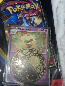 Pokemon TCG Phantasmal Flames Blister Whimscott Promo with Swirl Sealed 🍥💫 - Image 2