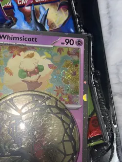 Pokemon TCG Phantasmal Flames Blister Whimscott Promo with Swirl Sealed 🍥💫 - Image 3