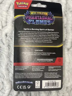 Pokemon TCG Phantasmal Flames Blister Whimscott Promo with Swirl Sealed 🍥💫 - Image 4