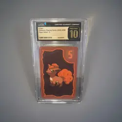 2022 POKEMON PLAYING CARDS KOR PAPER SAFARI #5 VULPIX CGC 10 PRISTINE ! PERFECT - Image 1