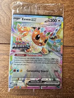 🔥 Pokemon Eevee ex 075/131 Prismatic Evolutions Promo Surprise Box SEALED - Image 1