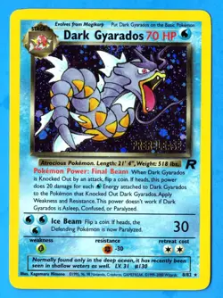 Dark Gyarados - 1998 Team Rocket PreRelease Holo Card (nrmt) - (Pokemon) C - Image 1