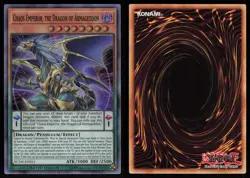 Chaos Emperor the Dragon of Armageddon YCSW-EN011 Super Prize Card Yugioh NM - Image 3