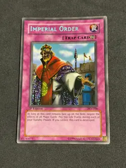 Yugioh Imperial Order PSV-104 1st Edition Secret Rare MP - Image 1