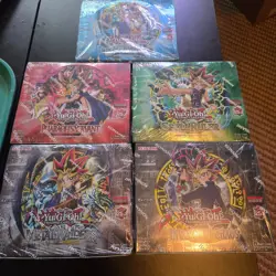 Yugioh 25th Anniversary Booster Box Set LOB MRD SRL PSV IOC Complete Set - Image 1