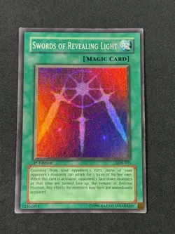 Yugioh Swords of Revealing Light LOB-101 1st Edition Super Rare MP - Image 1