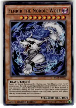 Yugioh: Fenrir The Nordic Wolf - LC05-EN002- Ultra Rare - Limited Edition - NM - Image 1