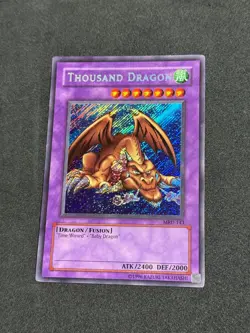 Yugioh Thousand Dragon MRD-143 Secret Rare Unlimited Original 2002 LP - Image 1