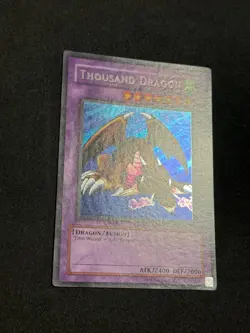 Yugioh Thousand Dragon MRD-143 Secret Rare Unlimited Original 2002 LP - Image 2