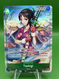 One Piece Tashigi Extra Booster Heroines Rare Holo EB03-018 Alt Art - Image 1