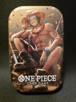 One Piece Tin Pack Set Vol 2 | TS-02 OP-13 Factory Sealed Portgas.D.Ace 2 Packs - Image 1