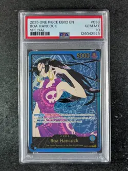 2025 One Piece EB02 25th Special BOA HANCOCK Leader SP English #OP07-038 PSA 10 - Image 1
