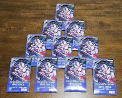 One Piece TCG The Azure Sea’s Seven OP-14 Sleeved Booster Pack Lot Of 10 Sealed - Image 1