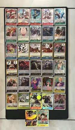 One Piece TCG English 32 R and SR card lot - Image 1