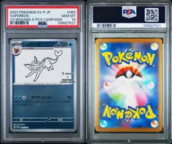 PSA 10 Vaporeon - 063/SV-P 063/SV-P Sv-P Promotional Cards Holo (Japanese) - Image 3