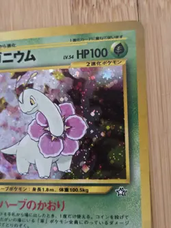 Meganium No. 154 Holo Neo Premium File Promo - Japanese Pokemon Card - 2000 - Image 3