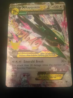Pokemon M Rayquaza EX 76/108 Celebrations Mega Holo Card Classic Collection - Image 1