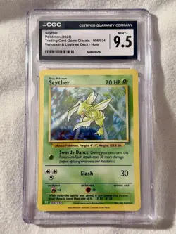 CGC 9.5 Scyther 006/034 Trading Card Game Classic Holo | Pokemon - Image 1