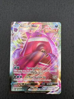 Pokemon TCG Fusion Strike Gengar VMAX Ultra Rare Holo Card 157/264 - NM - Image 1