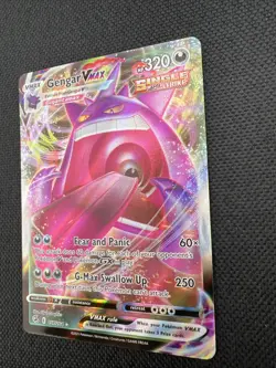 Pokemon TCG Fusion Strike Gengar VMAX Ultra Rare Holo Card 157/264 - NM - Image 3