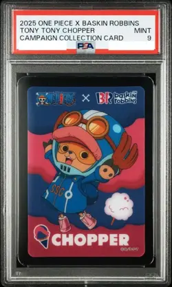 PSA 9 Tony Tony Chopper Baskin Robbins 31 Ice Cream Campaign Collection Card - Image 1
