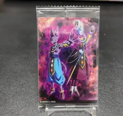 Beerus & Whis Japanese Dragon Ball Itajaga Vol.8 Card Sealed Bandai Intact ZR29 - Image 1