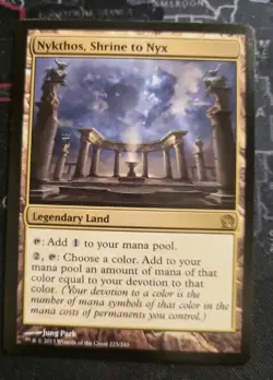 MTG Magic the Gathering Nykthos, Shrine to NYX Card 223/260 Theros - Image 1