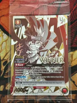 Asta (075) (Winner) - Union Arena Promotion Cards (UEPR) Black Clover TCG SEALED - Image 1