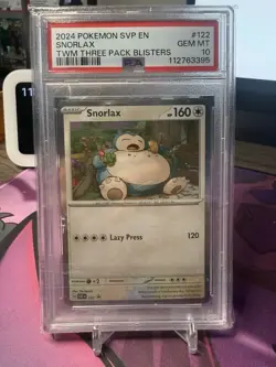 PSA 10!!! Snorlax 122 Sv: Scarlet & Violet Promo Cards Holo - Image 1