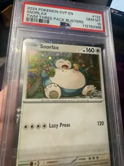 PSA 10!!! Snorlax 122 Sv: Scarlet & Violet Promo Cards Holo - Image 3