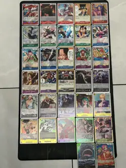 One Piece TCG English 32 R and SR card lot - Image 1