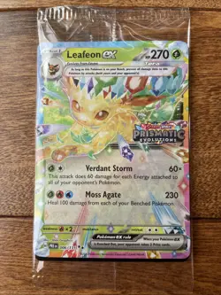 🔥Leafeon ex 006/131 Prismatic Evolutions Pokemon Card Stamped Promo SEALED - Image 1