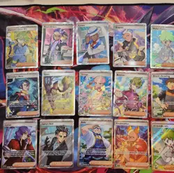 Pokemon - Full Art Trainer Cards - Mixed Lot Of 15 - All NM husbando edition - Image 1