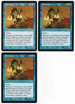 Somnophore x3 3x 1998 Urza's Saga Blue Rare Creature MTG NM AZ2 - Image 1