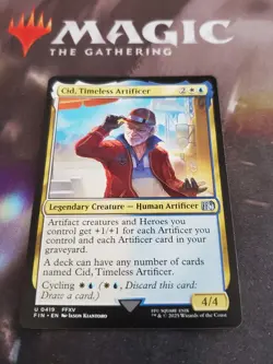 Mtg. Cid, Timeless Artificer. (0419) Final Fantasy. Pack Fresh - Image 1