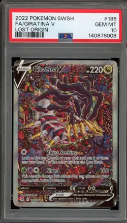 Pokemon Giratina V Lost Origin Full Alt Art #186 PSA 10 Gem Mint - Image 1