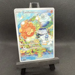 Castform Sunny Form 195/191 Holo Illustration Rare Surging Sparks Pokemon Card - Image 1