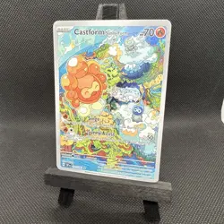 Castform Sunny Form 195/191 Holo Illustration Rare Surging Sparks Pokemon Card - Image 3