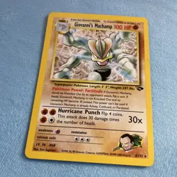 Pokemon TCG Giovanni's Machamp 6/132 2000 Gym Challenge Holo Rare Vintage Y2k LP - Image 3