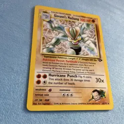 Pokemon TCG Giovanni's Machamp 6/132 2000 Gym Challenge Holo Rare Vintage Y2k LP - Image 4